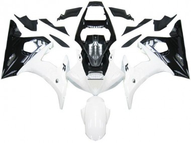 R6 2003-2005 Motorrad Verkleidungen - Schwarz Weiß