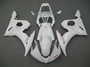 R6 2003-2005 Motorrad Verkleidungen - Weiß
