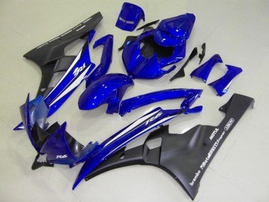 R6 2006-2007 Motorrad Verkleidung - Blau Schwarz