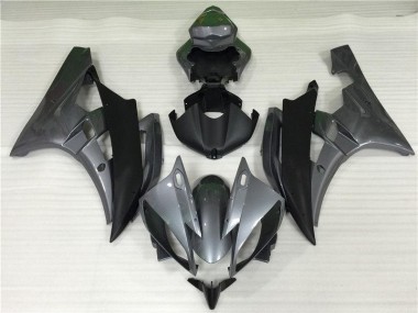 R6 2006-2007 Motorrad Verkleidung - Grau Schwarz