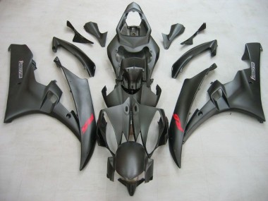 R6 2006-2007 Motorrad Verkleidung - Matt Schwarz