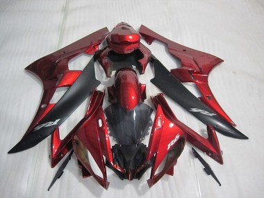 R6 2006-2007 Motorrad Verkleidung - Rot