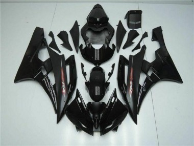 R6 2006-2007 Motorrad Verkleidung - Schwarz