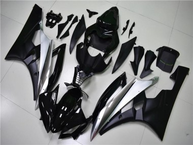 R6 2006-2007 Motorrad Verkleidung - Silber Schwarz