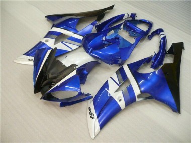 R6 2008-2016 Motorrad Verkleidung - Blau Weiß Schwarz