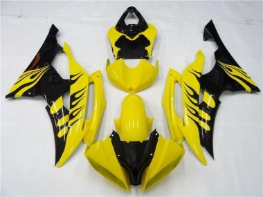 R6 2008-2016 Motorrad Verkleidung - Gelb Schwarz