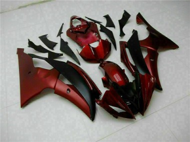 R6 2008-2016 Motorrad Verkleidung - Rot Schwarz