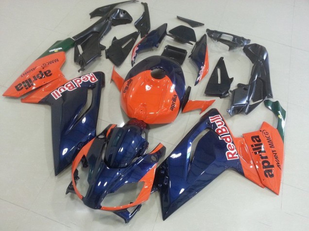 RS 125 2006-2011 Motorrad Verkleidungen - Orange und Dunkel blau RS 125 2006-2011 Motorrad Verkleidungen - Orange und Dunkel blau