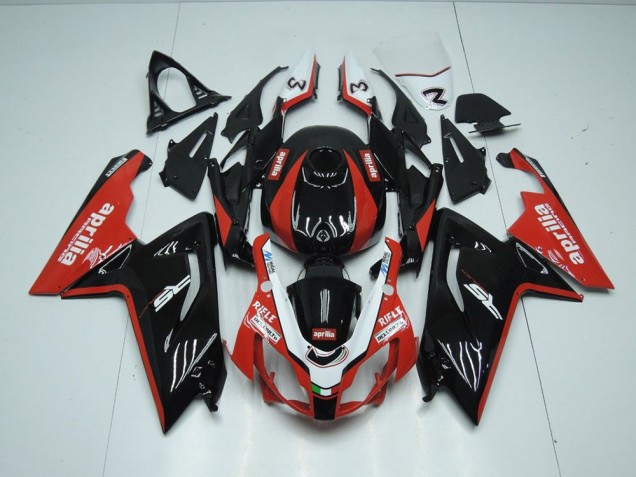 RS 125 2006-2011 Motorrad Verkleidungen - Schwarz und Rot RS 125 2006-2011 Motorrad Verkleidungen - Schwarz und Rot