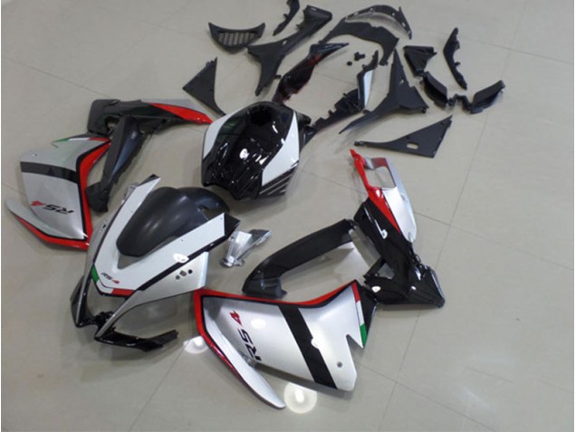 RS4 50 125 2011-2018 Motorrad Verkleidungen - Schwarz Silber Rot RS4 50 125 2011-2018 Motorrad Verkleidungen - Schwarz Silber Rot