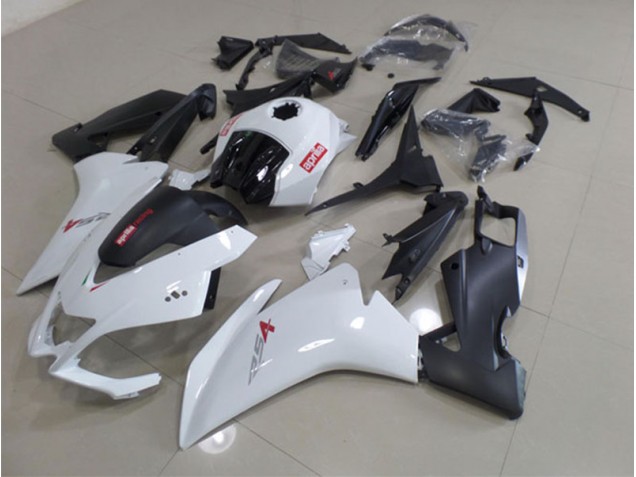 RS4 50 125 2011-2018 Motorrad Verkleidungen - Weiß Schwarz RS4 50 125 2011-2018 Motorrad Verkleidungen - Weiß Schwarz