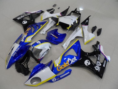 S1000RR 2009-2014 Motorrad Verkleidungen - Blau Weiße GoldBet