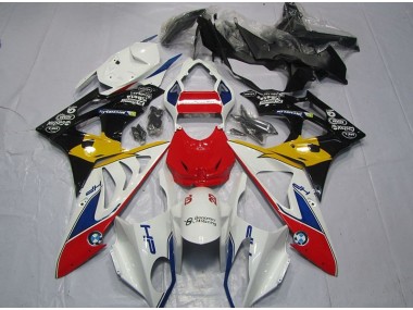 S1000RR 2009-2014 Motorrad Verkleidungen - Rot Weiß Gelb
