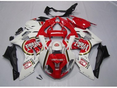 S1000RR 2009-2014 Motorrad Verkleidungen - Rot Weiß Lucky Strike
