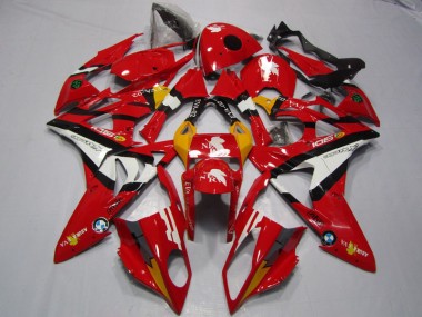 S1000RR 2009-2014 Motorrad Verkleidungen - Rot Weiß