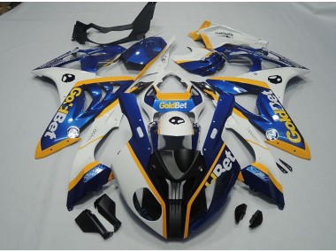 S1000RR 2009-2014 Motorrad Verkleidungen - Schwarz Blau Weiß GoldBet