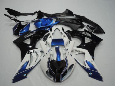 S1000RR 2009-2014 Motorrad Verkleidungen - Schwarz Weiß Blau