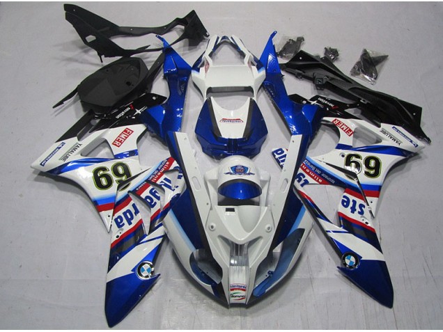 S1000RR 2009-2014 Motorrad Verkleidungen - Weiß Blau Sterilgarda 69 S1000RR 2009-2014 Motorrad Verkleidungen - Weiß Blau Sterilgarda 69