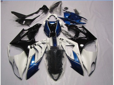 S1000RR 2009-2014 Motorrad Vollverkleidung - Weiß Blau