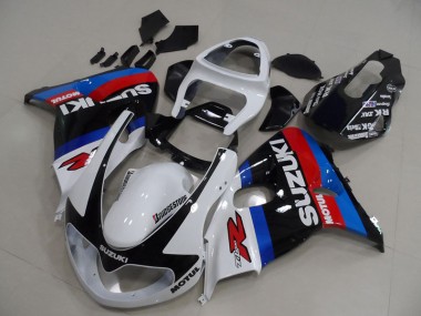 TL1000R 1998-2003 Motorrad Verkleidungen - Weiß Blau Motul