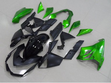 Z1000 2007-2009 Motorrad Verkleidungen - Schwarz Grün