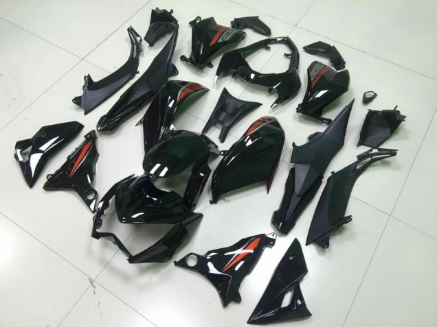 Z800 2013-2016 Motorrad Verkleidungen - Schwarz