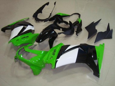 ZX 250R 2008-2012 Motorrad Verkleidungen - Grün Weiß Schwarz
