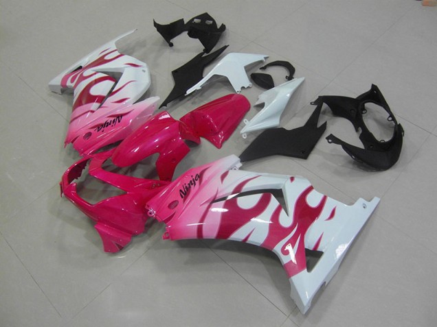 ZX 250R 2008-2012 Motorrad Verkleidungen - Rosa Weiß ZX 250R 2008-2012 Motorrad Verkleidungen - Rosa Weiß