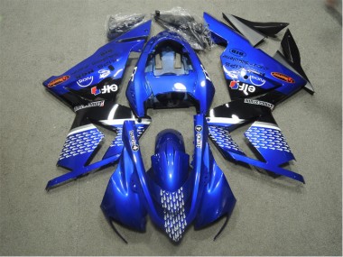 ZX10R 2003-2005 Motorrad Verkleidungen - Blau Touch4