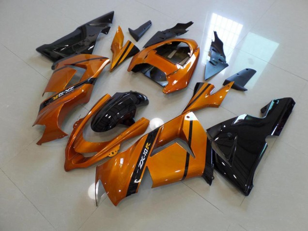 ZX10R 2003-2005 Motorrad Verkleidungen - Gold Schwarz ZX10R 2003-2005 Motorrad Verkleidungen - Gold Schwarz