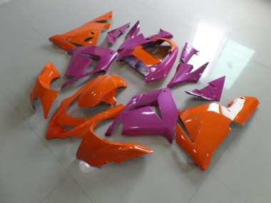 ZX10R 2003-2005 Motorrad Verkleidungen - Orange und Rosa