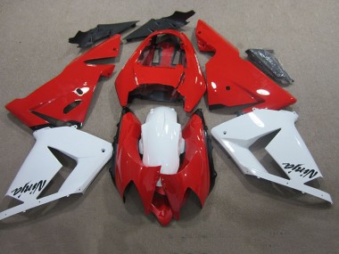 ZX10R 2003-2005 Motorrad Verkleidungen - Rot Weiß Ninja