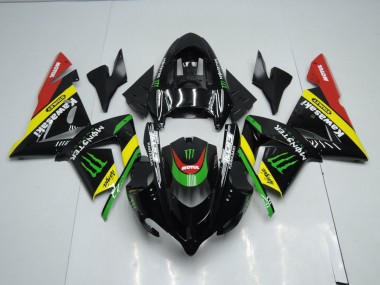 ZX10R 2003-2005 Motorrad Verkleidungen - Schwarz Gelbes Monster