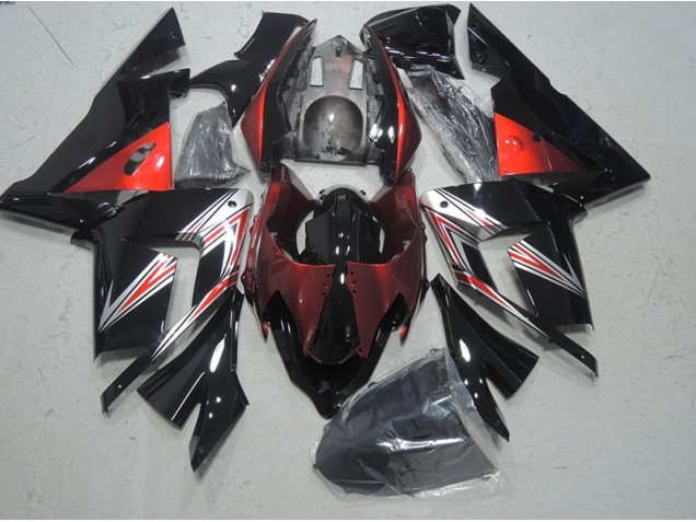 ZX10R 2003-2005 Motorrad Verkleidungen - Schwarz Rot ZX10R 2003-2005 Motorrad Verkleidungen - Schwarz Rot