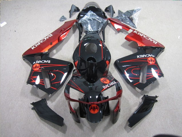 ZX10R 2003-2005 Motorrad Verkleidungen - Schwarz Rot Racardi ZX10R 2003-2005 Motorrad Verkleidungen - Schwarz Rot Racardi