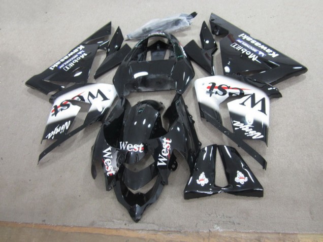 ZX10R 2003-2005 Motorrad Verkleidungen - Schwarzer West Ninja ZX10R 2003-2005 Motorrad Verkleidungen - Schwarzer West Ninja
