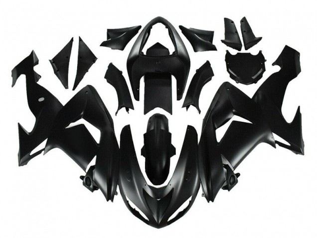 ZX10R 2006-2007 Motorrad Verkleidung - Matt Schwarz ZX10R 2006-2007 Motorrad Verkleidung - Matt Schwarz
