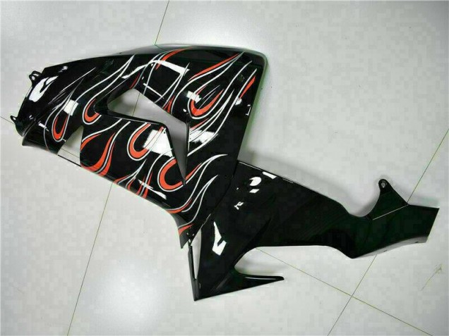 ZX10R 2006-2007 Motorrad Verkleidung - Schwarz rote Flamme ZX10R 2006-2007 Motorrad Verkleidung - Schwarz rote Flamme