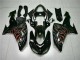 ZX10R 2006-2007 Motorrad Verkleidung - Schwarz rote Flamme ZX10R 2006-2007 Motorrad Verkleidung - Schwarz rote Flamme