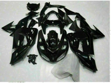 ZX10R 2006-2007 Motorrad Verkleidungen - Glänzend Schwarz