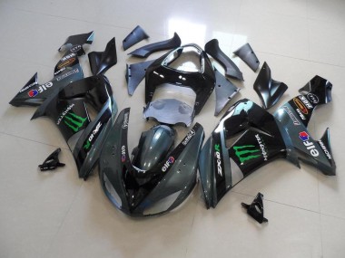 ZX10R 2006-2007 Motorrad Verkleidungen - Graues Monster