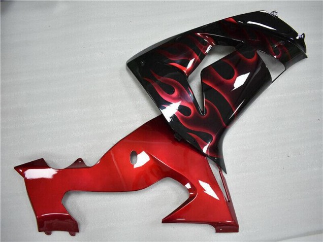 ZX10R 2006-2007 Motorrad Verkleidungen - Rot Flamme ZX10R 2006-2007 Motorrad Verkleidungen - Rot Flamme