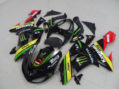 ZX10R 2006-2007 Motorrad Verkleidungen - Schwarz Gelbes Monster