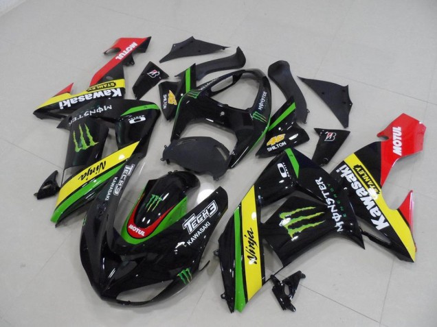 ZX10R 2006-2007 Motorrad Verkleidungen - Schwarz Gelbes Monster ZX10R 2006-2007 Motorrad Verkleidungen - Schwarz Gelbes Monster