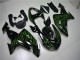 ZX10R 2006-2007 Motorrad Verkleidungen - Schwarze Grüne Flamme ZX10R 2006-2007 Motorrad Verkleidungen - Schwarze Grüne Flamme