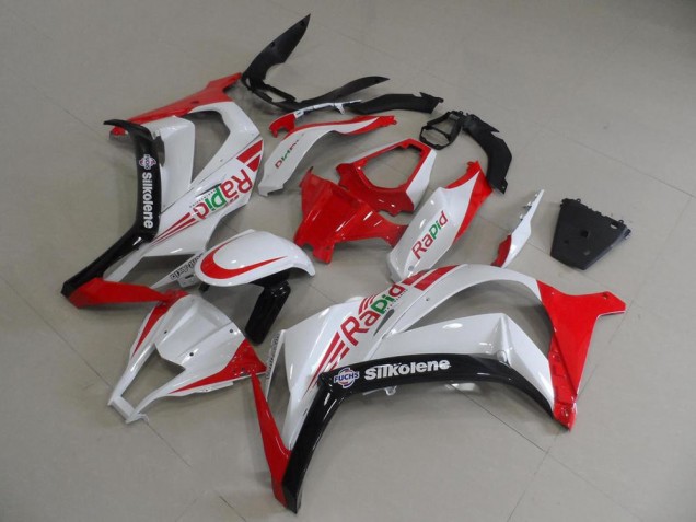 ZX10R 2011-2015 Motorrad Verkleidungen - Rot Weiß Rapid ZX10R 2011-2015 Motorrad Verkleidungen - Rot Weiß Rapid