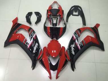 ZX10R 2016-2019 Motorrad Verkleidungen - Schwarzer Roter Ninja