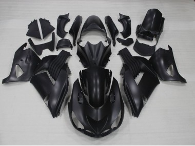 ZX14R ZZR 1400 2006-2011 Motorrad Verkleidung - Matt Schwarz