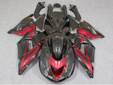 ZX14R ZZR 1400 2006-2011 Motorrad Verkleidung - Schwarz Rot