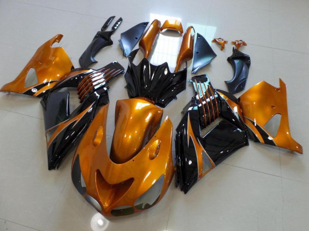 ZX14R ZZR 1400 2006-2011 Motorrad Verkleidungen - Braun und Schwarz, kein Aufkleber ZX14R ZZR 1400 2006-2011 Motorrad Verkleidungen - Braun und Schwarz, kein Aufkleber
